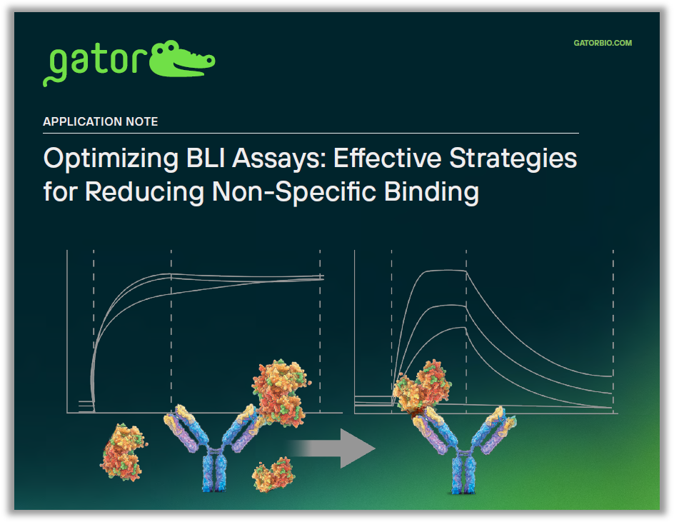 Application Note Thumbnail: Optimizing BLI Assays - Effective Strategies for Reducing Non-Specific Binding (NSB)